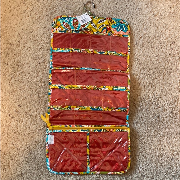 Vera Bradley Accessories - Vera Bradley Red and Yellow Floral Make Up, jewelry organizar